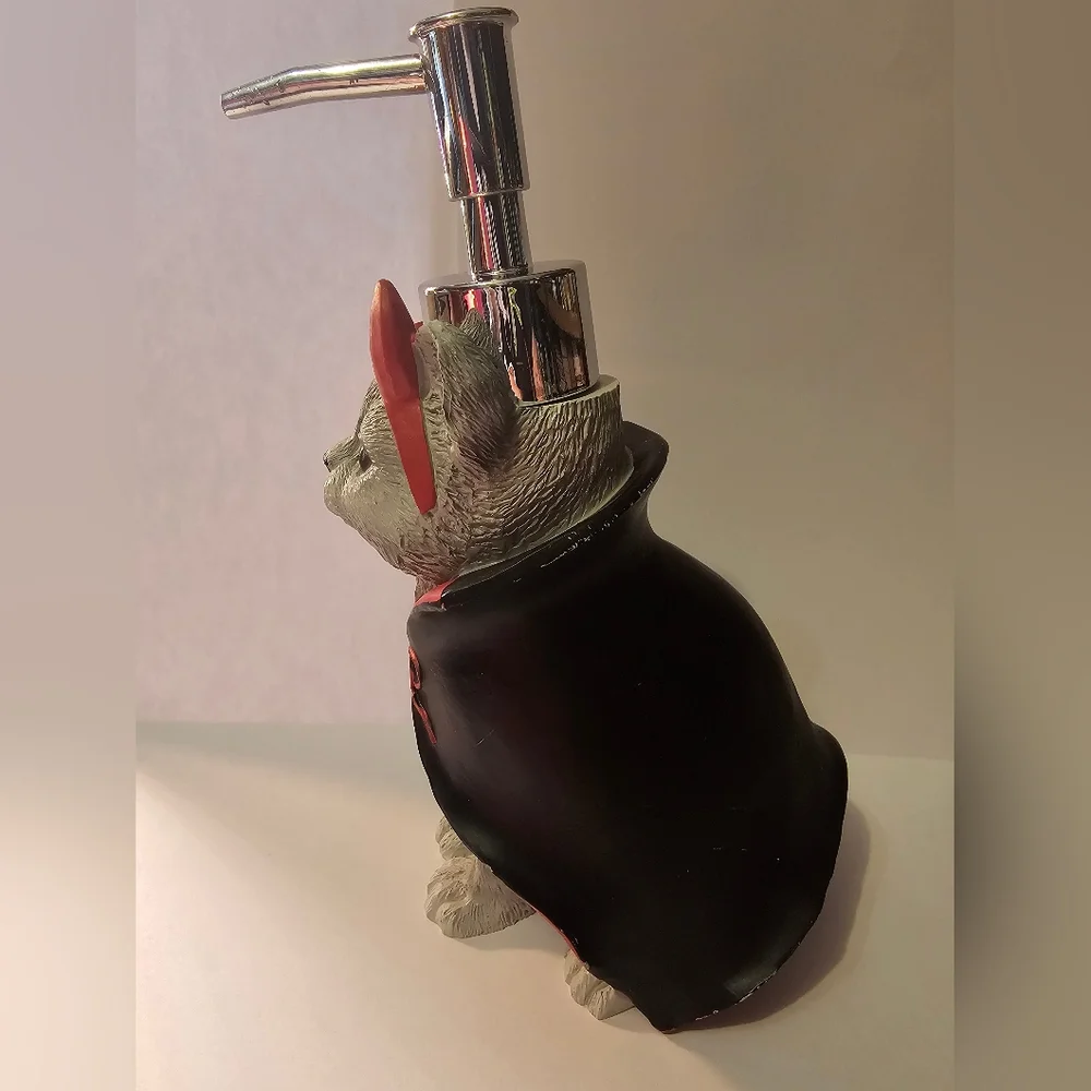 Devil kitty cat Halloween soap dispenser spooky cute adorable home decor
